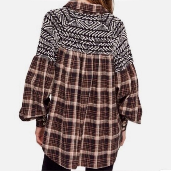 Free People Fireside Nights Buttondown - Picture 5 of 9